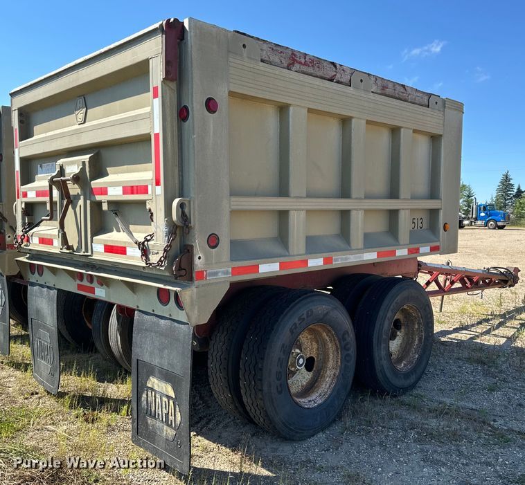 image for item EB2906 1994 Clement end dump pup trailer