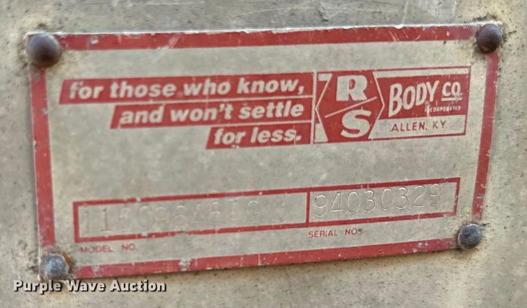 image for item EB2906 1994 Clement end dump pup trailer