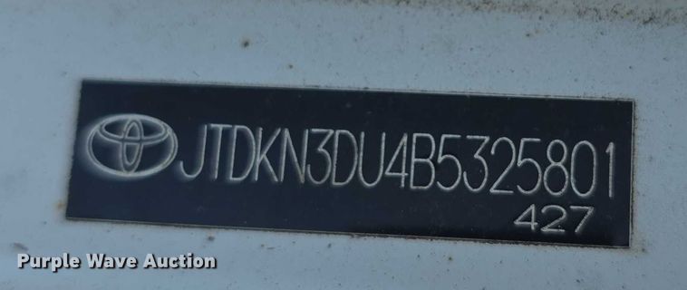 image for item EF3731 2011 Toyota Prius 