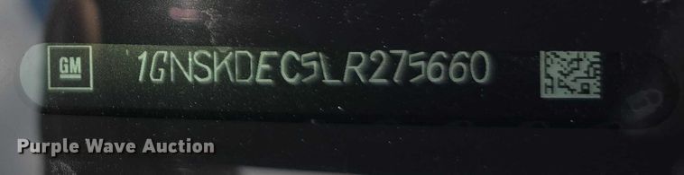 image for item EF3751 2020 Chevrolet Tahoe Police SUV