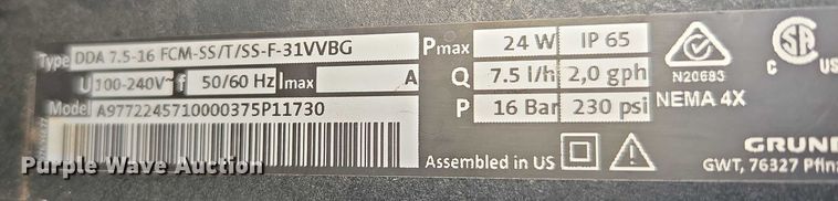 image for item EG8152 (3) Grundfos chemical pumps
