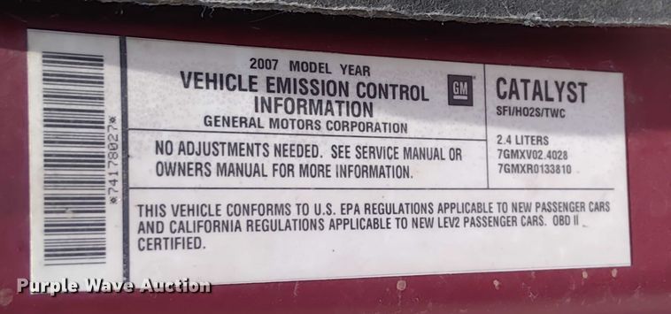 image for item EM8061 2007 Pontiac G6 