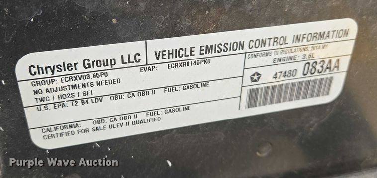 image for item EN8317 2014 Dodge Charger Police 