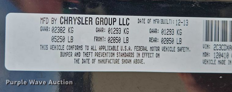 image for item EN8317 2014 Dodge Charger Police 