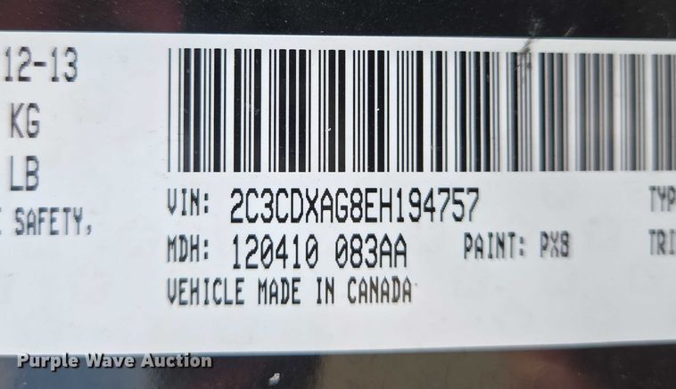 image for item EN8317 2014 Dodge Charger Police 