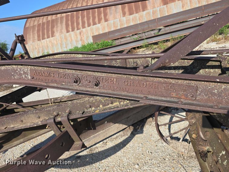 image for item EO1557 Adams Leaning Wheel Grader No 8 pull type grader