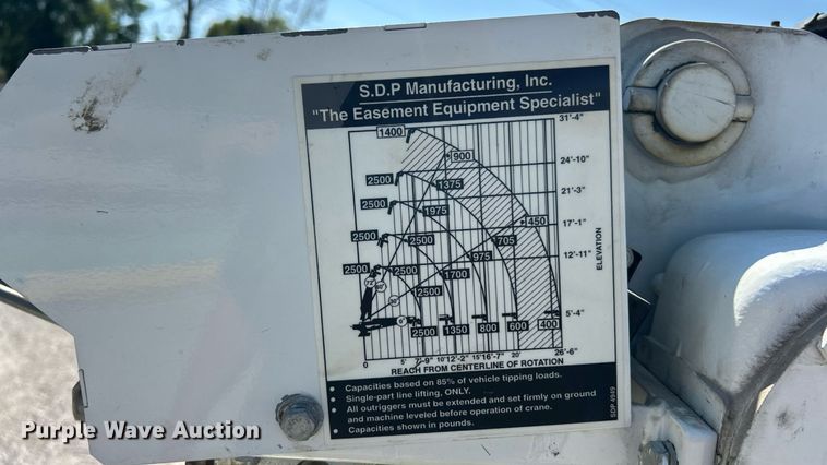 image for item ET3011 2002 S.D.P Manufacturing EZ Hauler 2500 mini digger derrick