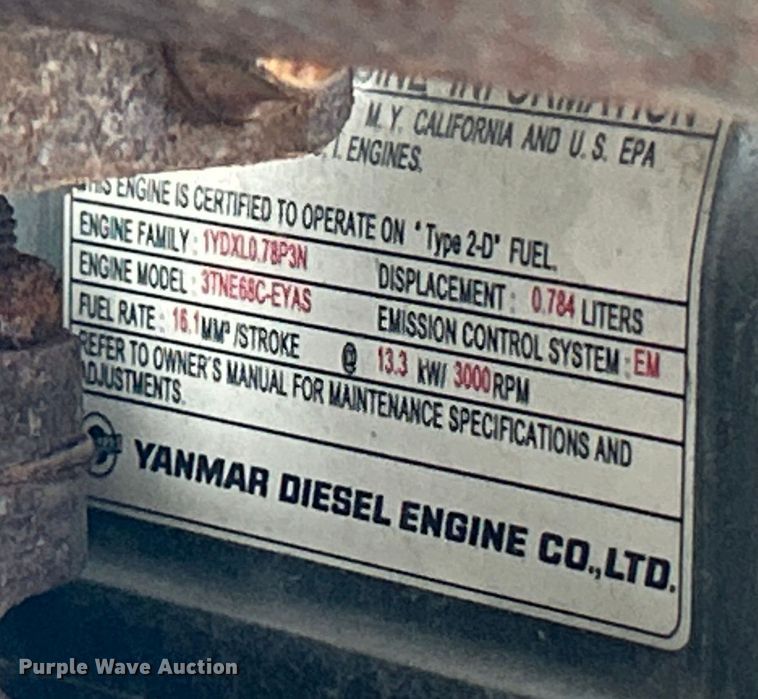 image for item ET3011 2002 S.D.P Manufacturing EZ Hauler 2500 mini digger derrick