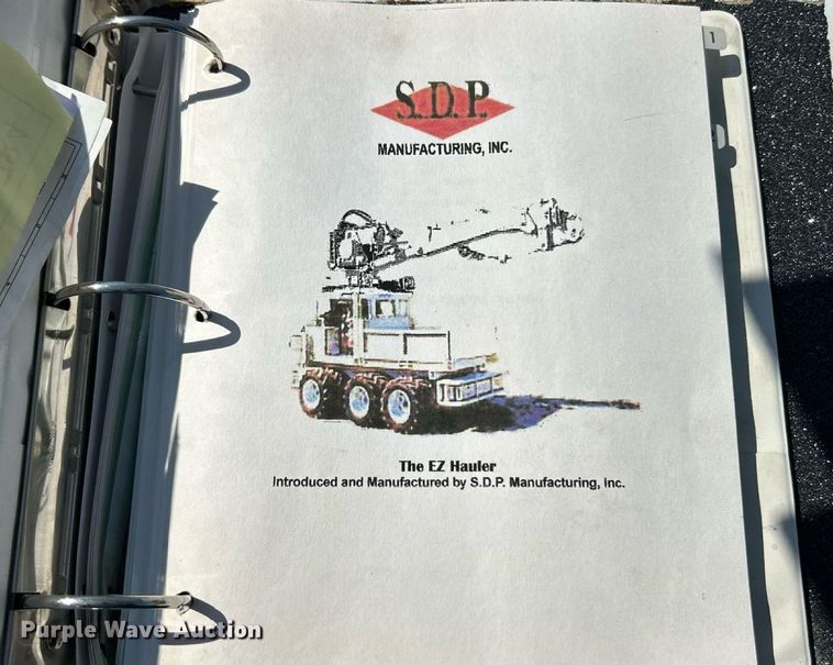 image for item ET3011 2002 S.D.P Manufacturing EZ Hauler 2500 mini digger derrick