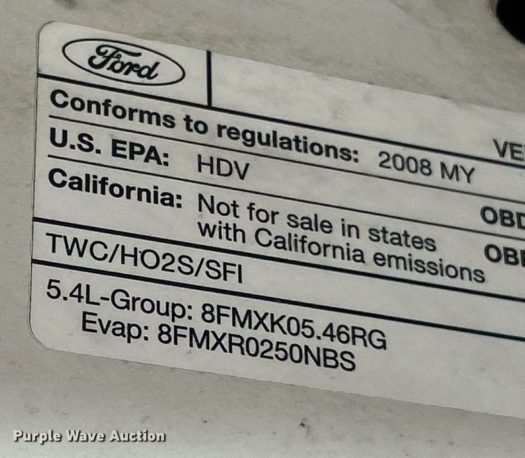 image for item ET3068 2008 Ford F250 Super Duty XL utility bed pickup truck