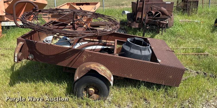 image for item EU3575 Shop built reel trailer