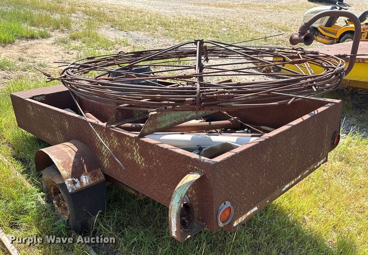 image for item EU3575 Shop built reel trailer