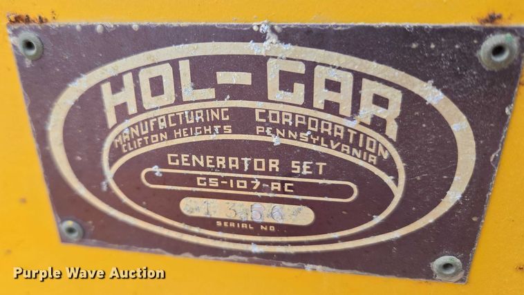 image for item EU3583 Hol-Car GS-107-AC generator
