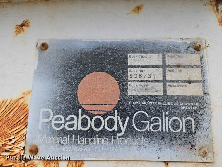 image for item EU3589 1991 International 4700 dump truck