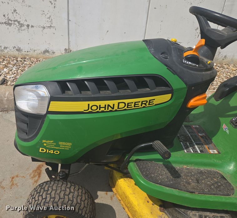 image for item EV1502 2015 John Deere D140 lawn mower