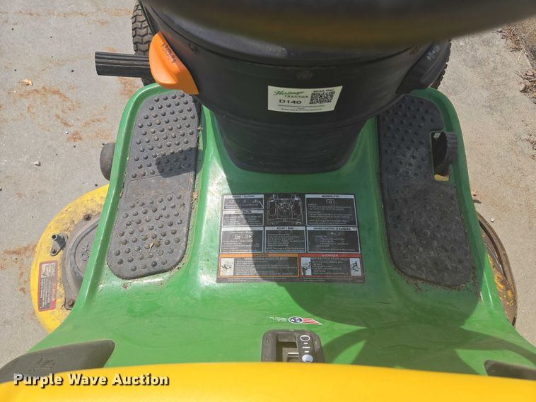 image for item EV1502 2015 John Deere D140 lawn mower