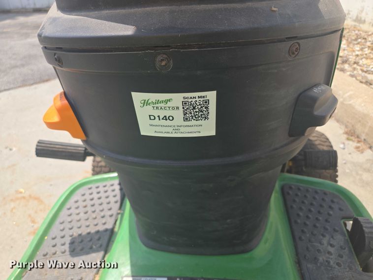 image for item EV1502 2015 John Deere D140 lawn mower