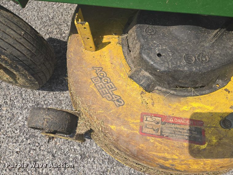 image for item EV1503 2018 John Deere Z345R ZTR lawn mower