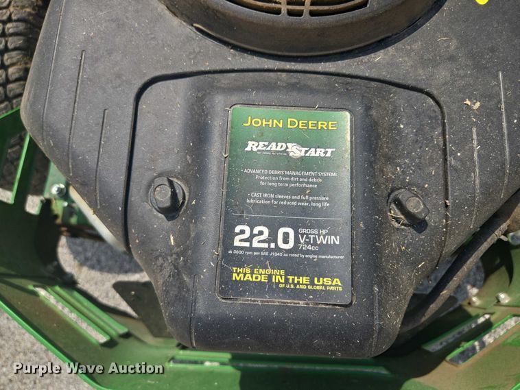 image for item EV1503 2018 John Deere Z345R ZTR lawn mower