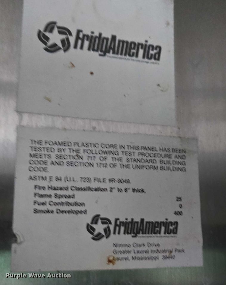 image for item EV1529 FridgAmerica FA0212 walk-in-freezer