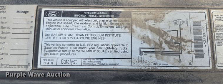 image for item EV1530 1998 Ford F150  pickup truck