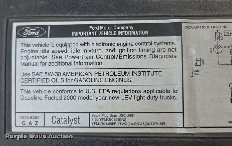 image for item EV1531 2000 Ford F150 pickup truck