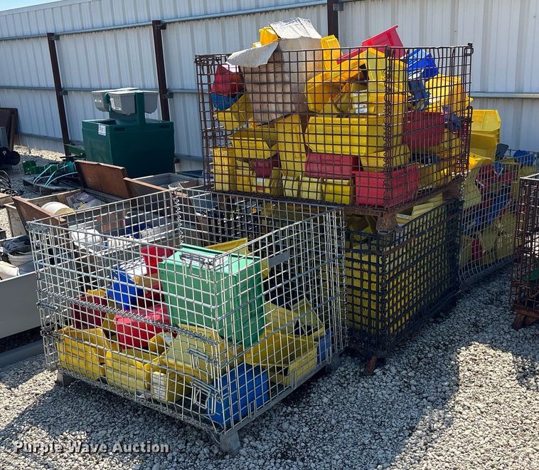 image for item DT3332 (4) pallets of hardware storage containers