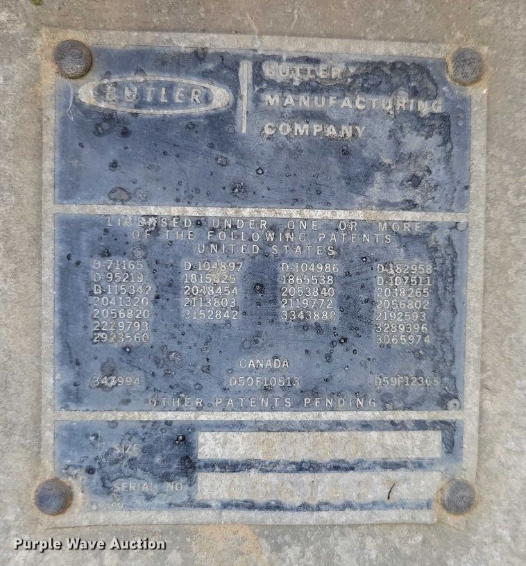 image for item DX7439 1975 Butler tank trailer