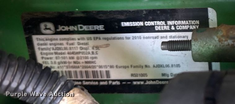 image for item DY0927 2011 John Deere 6115D MFWD tractor