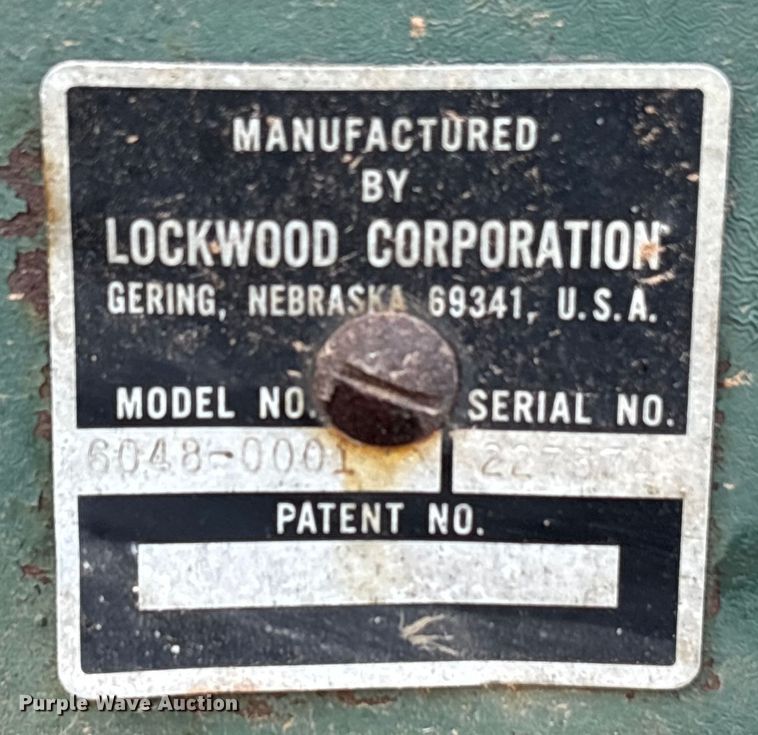 image for item DY0941 Lockwood 6048-0001 pecan harvester