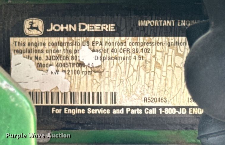 image for item EF2150 2006 John Deere 6403 tractor