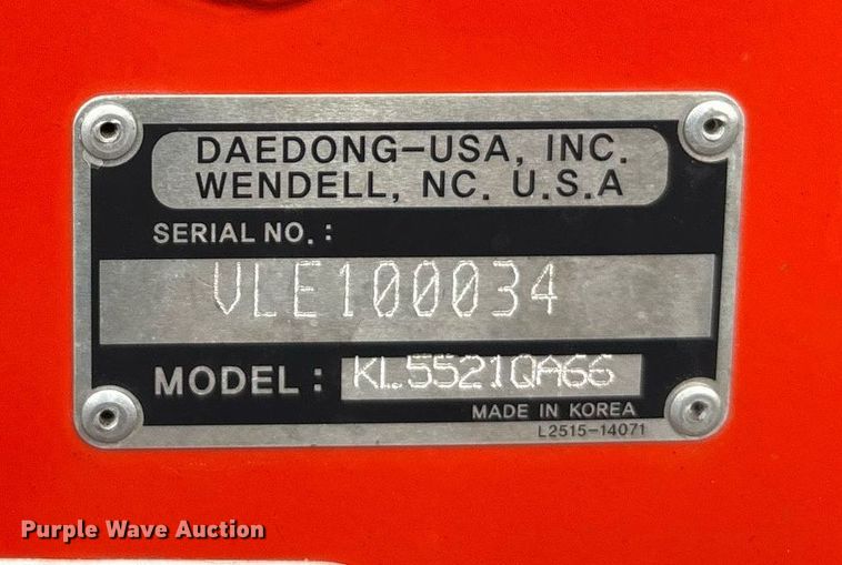 image for item EL2149 2022 Kioti DK6010 SE MFWD tractor