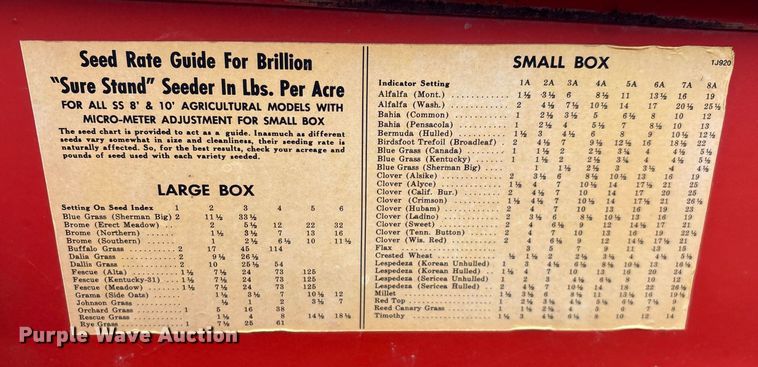 image for item EN5544 Brillion SST-961 seeder