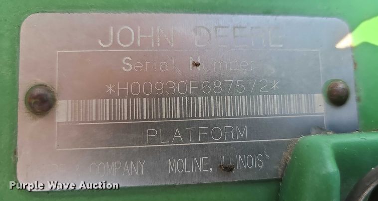 image for item EO1625 John Deere 930F flex head