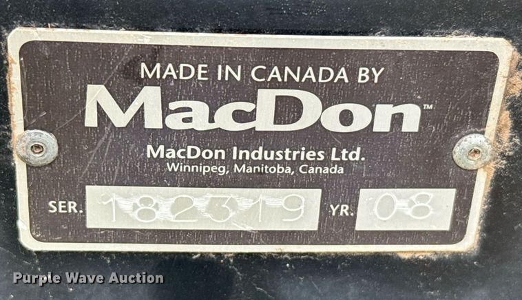 image for item ER2190 2008 MacDon R80 swather / windrower