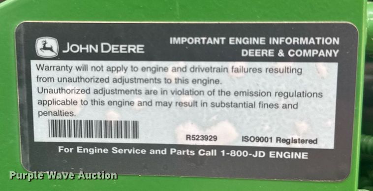 image for item ER2191 2021 John Deere 6155M MFWD tractor