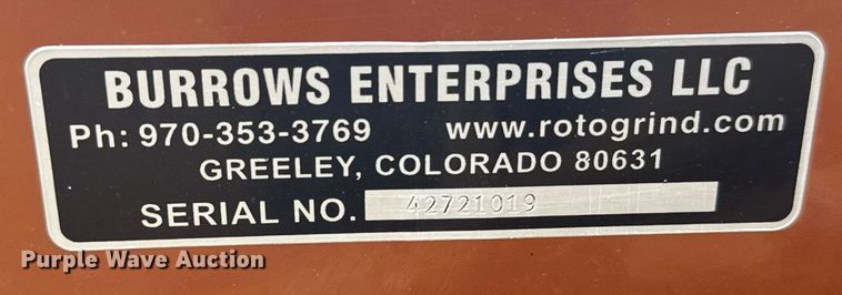 image for item ER2194 Burrows Roto-Grind 760 tub grinder