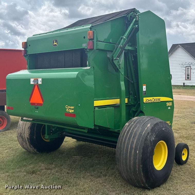 image for item ER2195 2012 John Deere 568 round baler
