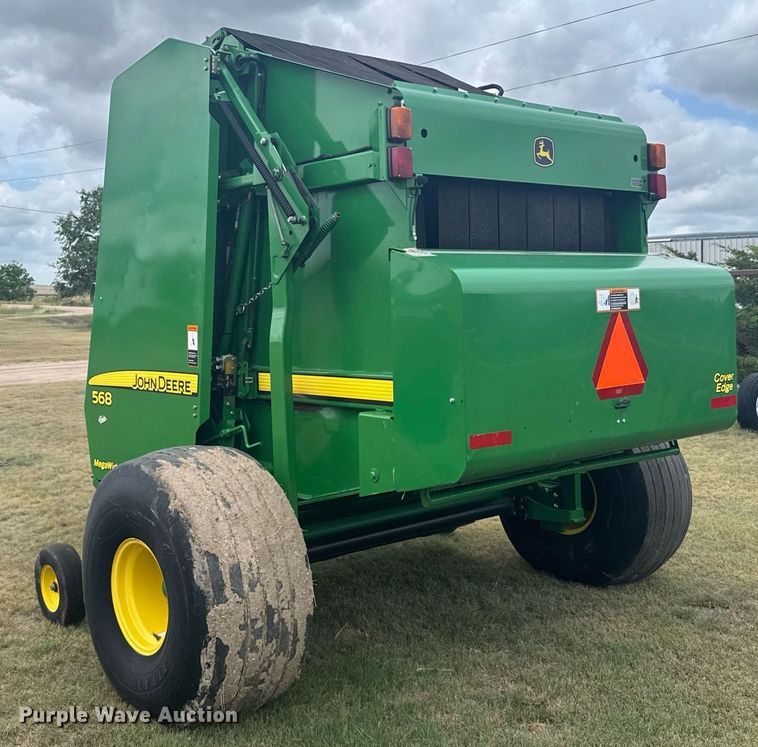 image for item ER2195 2012 John Deere 568 round baler