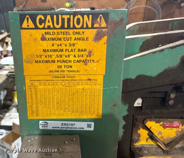 image for item ER2197 Uni-Hydro 50 ton ironworker