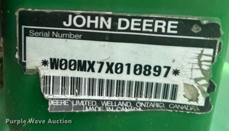 image for item ER2200 John Deere MX7 rotary mower