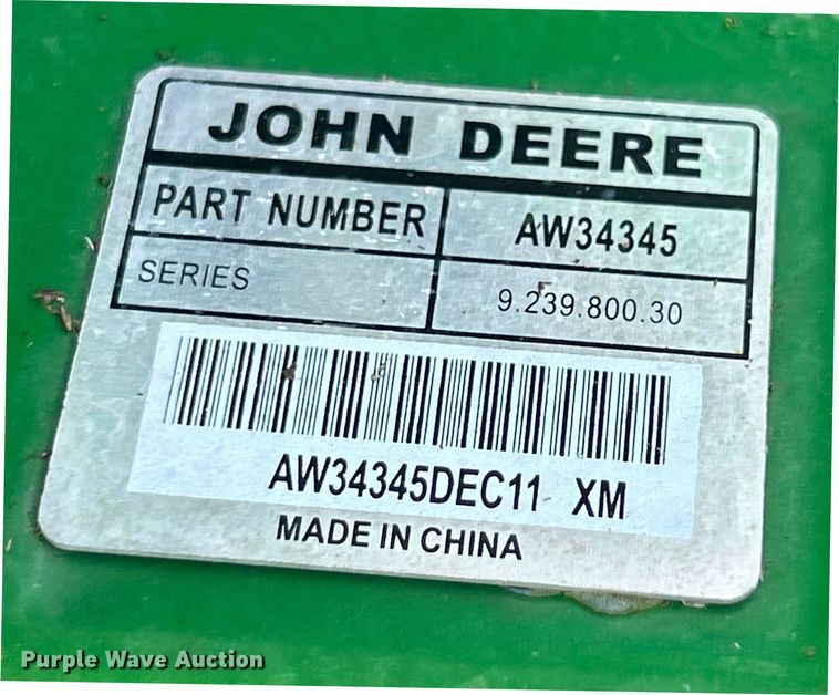 image for item ET3048 John Deere HX15 batwing rotary mower