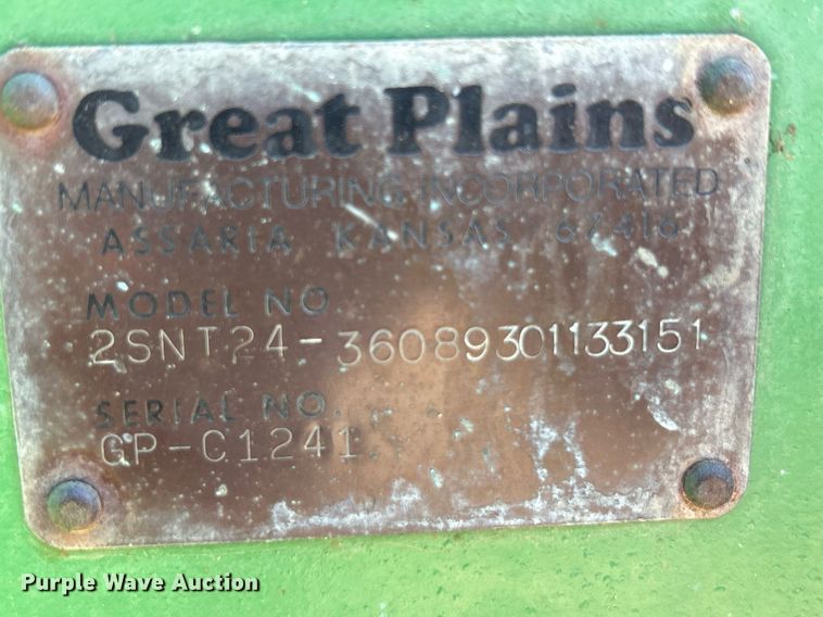 image for item EU0030 Great Plains 2SNT24 grain drill