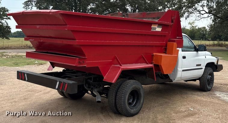 image for item EU0080 1999 Dodge Ram 3500 feed mixer pickup truck