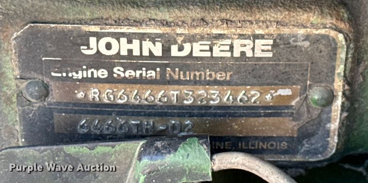 image for item EU2130 1987 John Deere 7720 Titan II combine