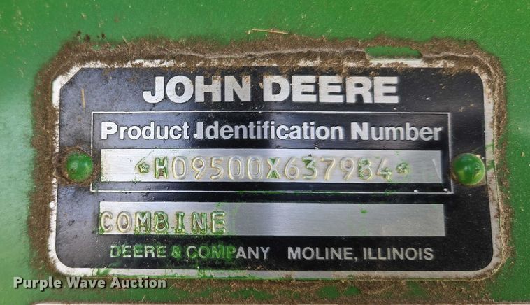 image for item EU3620 1990 John Deere 9500 combine