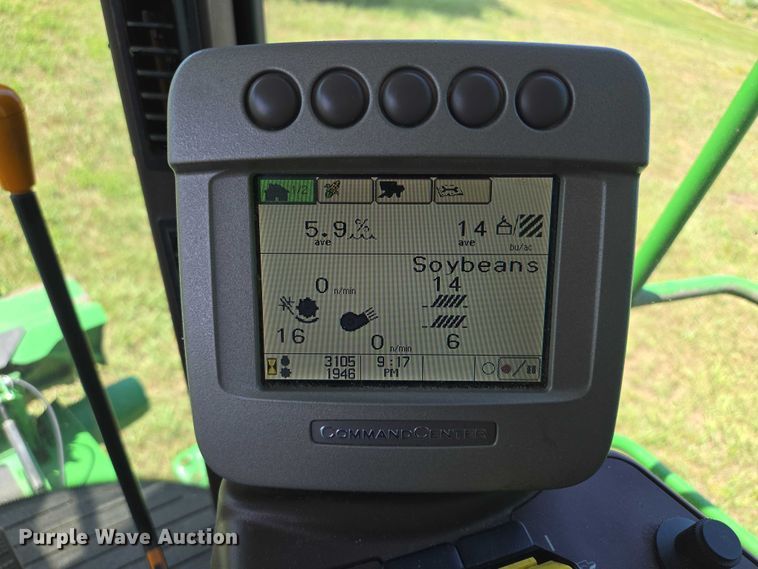 image for item EV1582 2008 John Deere 9570 STS RWA combine