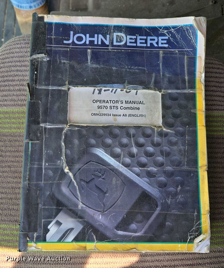 image for item EV1582 2008 John Deere 9570 STS RWA combine