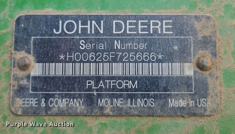 image for item EV1583 John Deere 625F flex head