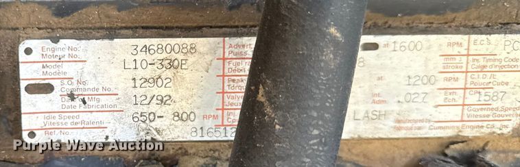 image for item DJ7767 1993 White GMC WHL semi truck